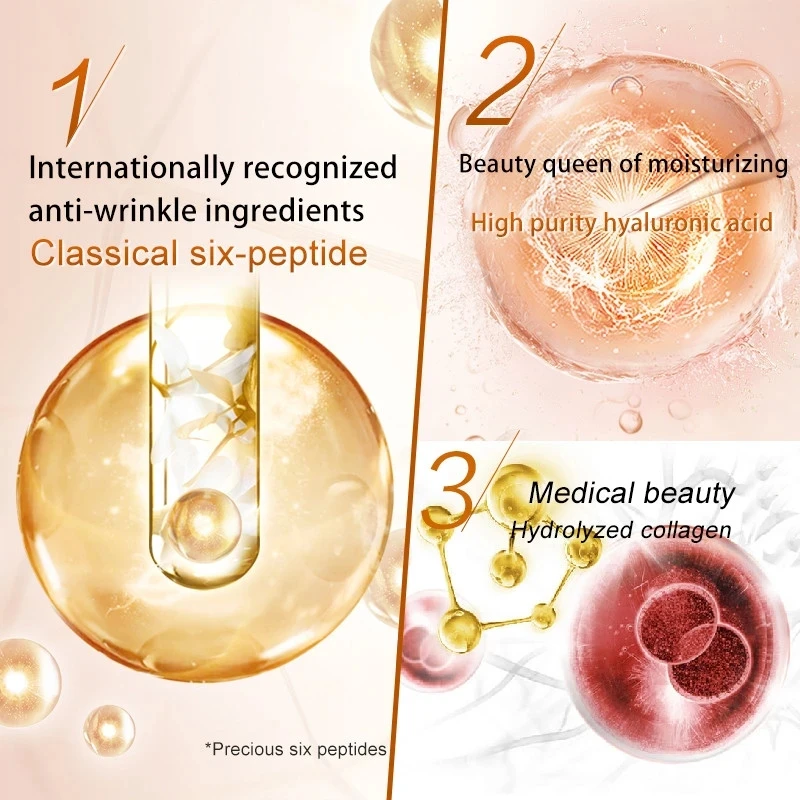 Fonce كوريا مكافحة الشيخوخة مزيل التجاعيد كريم وجه الجلد الجاف ترطيب الوجه رفع ثبات يوم ليلة كريم الببتيد مصل 50 جرام - الصورة 3